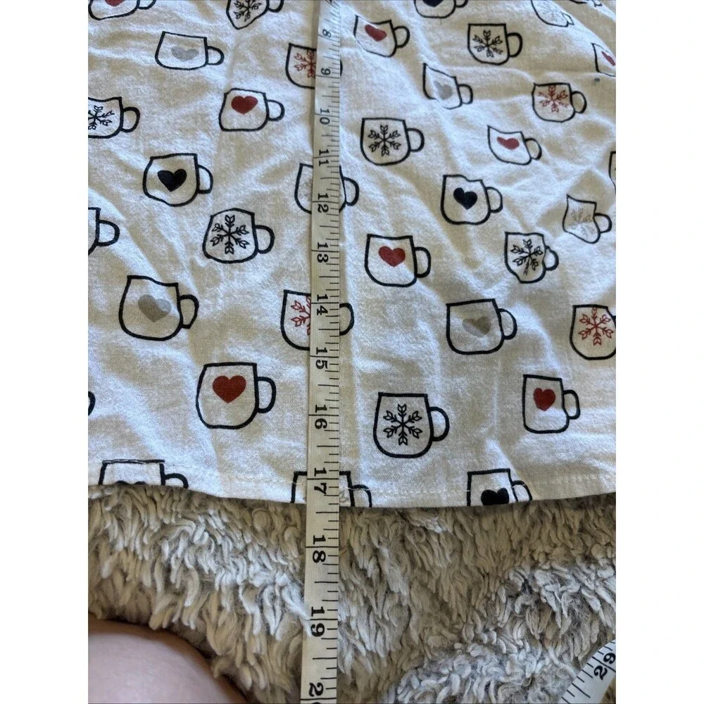 Unbranded Kitchen Tea Towel Unisex‎ OS White Good Coffee Mug Heart Snowflake